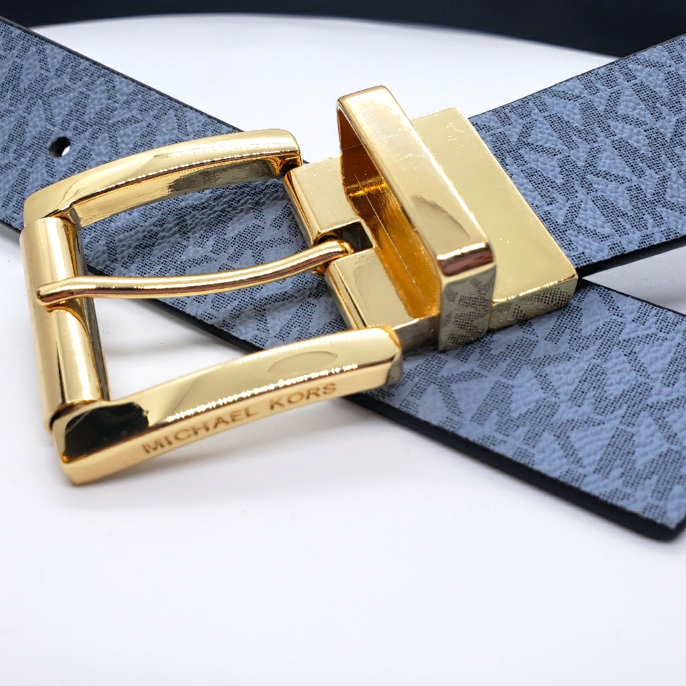 Michael Kors Reversible Logo and Leather Belt